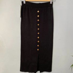 Knit pencil skirt